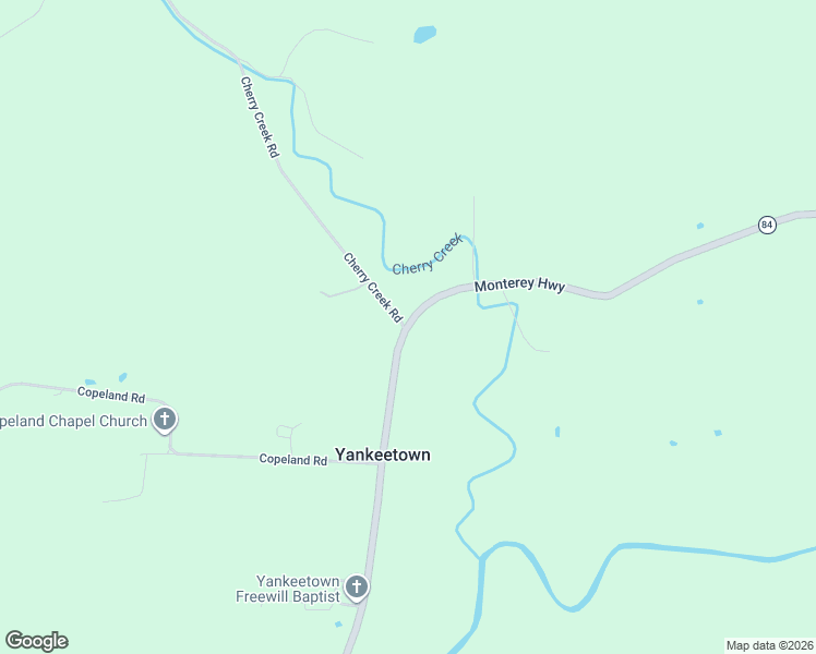 map of restaurants, bars, coffee shops, grocery stores, and more near 5565 Monterey Highway in Sparta
