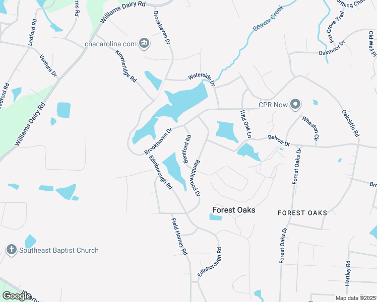map of restaurants, bars, coffee shops, grocery stores, and more near 4611 Bentford Road in Greensboro