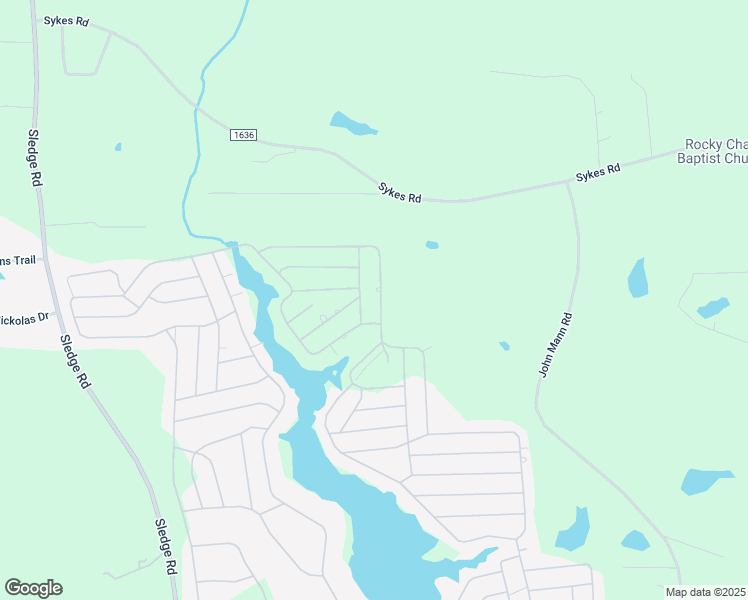 map of restaurants, bars, coffee shops, grocery stores, and more near 176 Creek Drive in Louisburg
