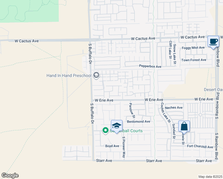 map of restaurants, bars, coffee shops, grocery stores, and more near 7646 Flounder Bay Avenue in Las Vegas