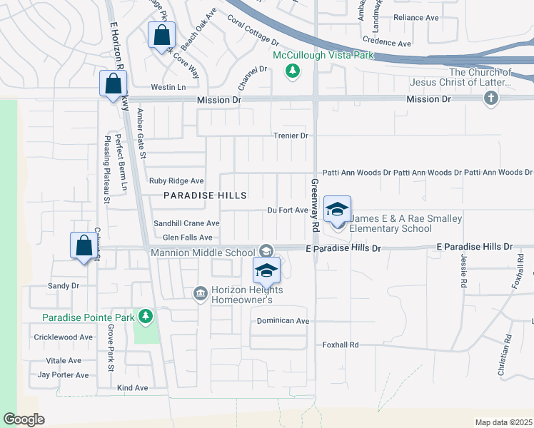 map of restaurants, bars, coffee shops, grocery stores, and more near 1070 Plantation Rose Ct in Henderson