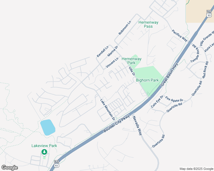map of restaurants, bars, coffee shops, grocery stores, and more near 436 Ranger Court in Boulder City