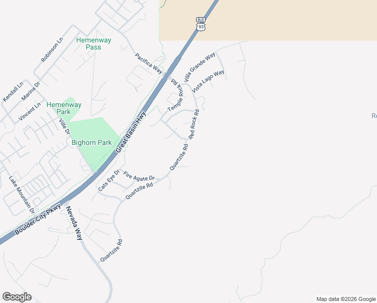 map of restaurants, bars, coffee shops, grocery stores, and more near 215 Granite Court in Boulder City