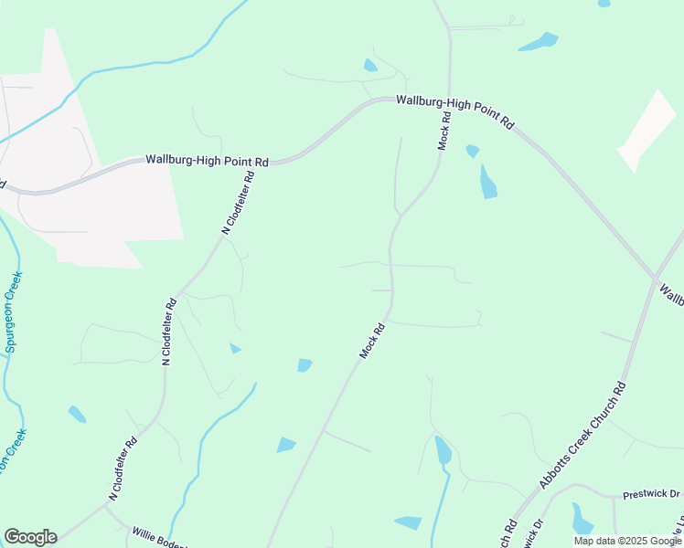 map of restaurants, bars, coffee shops, grocery stores, and more near 3195 Mock Road in High Point