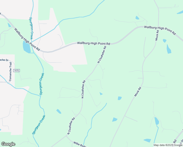 map of restaurants, bars, coffee shops, grocery stores, and more near 1728 North Clodfelter Road in High Point