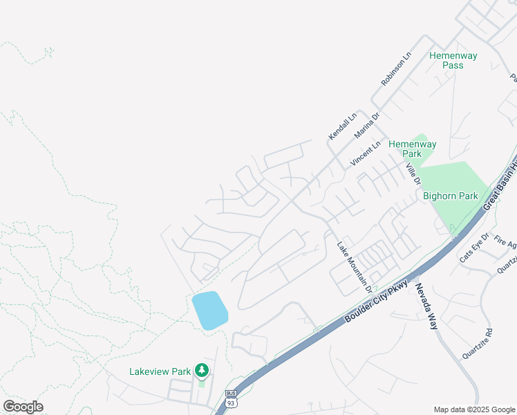map of restaurants, bars, coffee shops, grocery stores, and more near 623 Mount Elbert Way in Boulder City