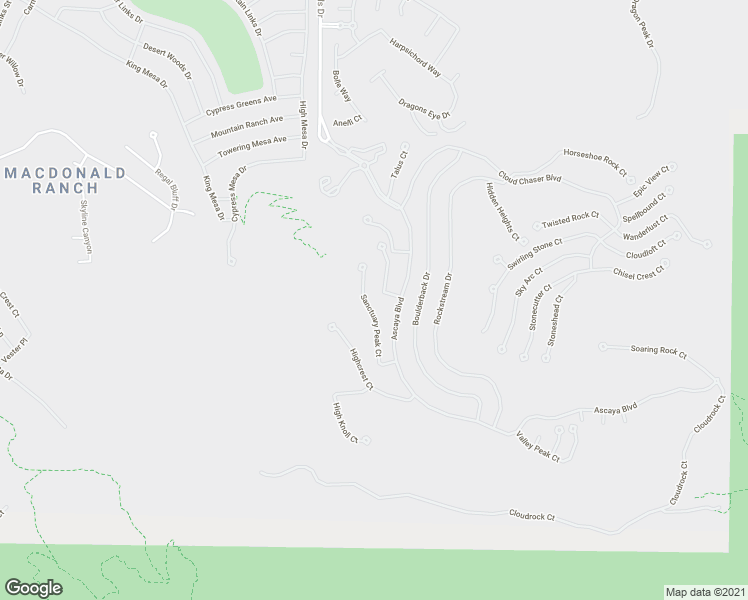 map of restaurants, bars, coffee shops, grocery stores, and more near 15 Sanctuary Peak Court in Henderson