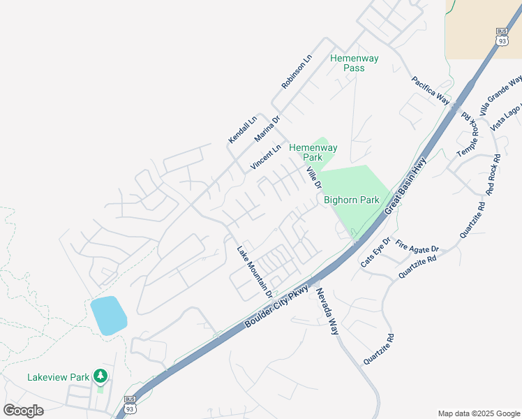 map of restaurants, bars, coffee shops, grocery stores, and more near 696 Freedom Lane in Boulder City