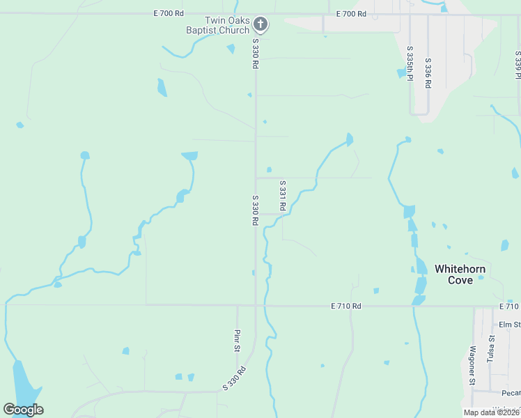 map of restaurants, bars, coffee shops, grocery stores, and more near 33017 East 707 Road in Wagoner