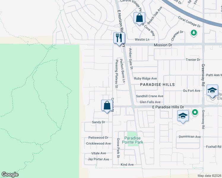 map of restaurants, bars, coffee shops, grocery stores, and more near 81 Lovage Street in Henderson