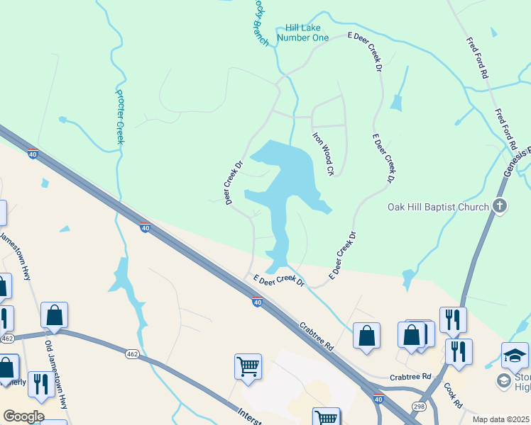 map of restaurants, bars, coffee shops, grocery stores, and more near 34 Turtle Point in Crossville