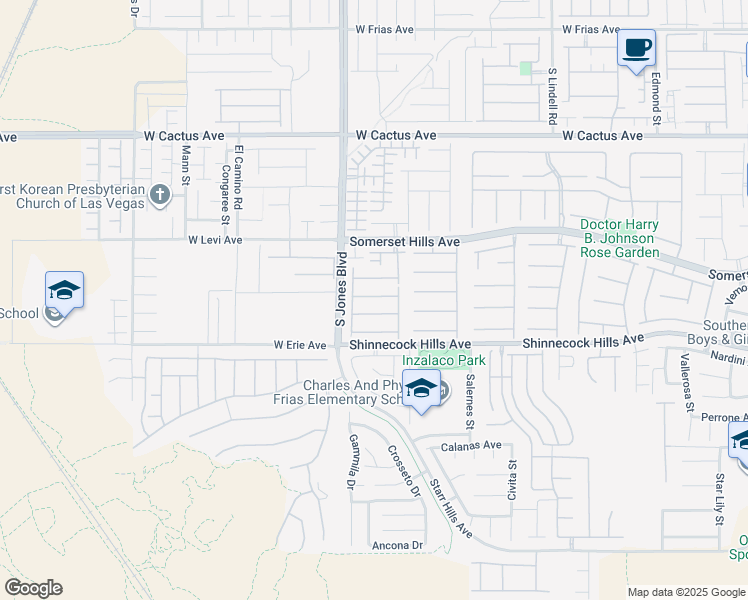 map of restaurants, bars, coffee shops, grocery stores, and more near 6017 Lamotte Avenue in Las Vegas