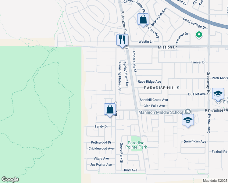 map of restaurants, bars, coffee shops, grocery stores, and more near 81 Lovage Street in Henderson
