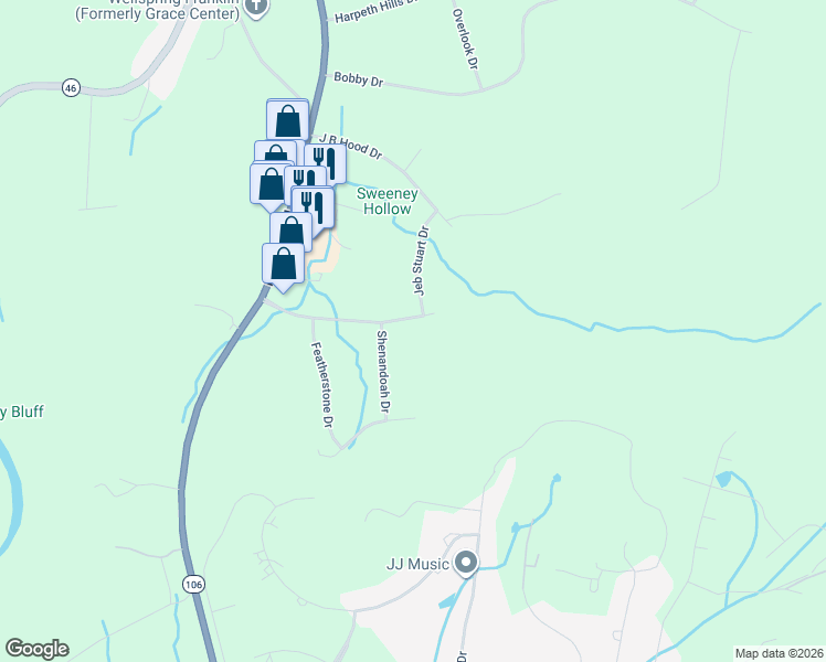 map of restaurants, bars, coffee shops, grocery stores, and more near 312 General Nathan Bedford Forrest Drive in Franklin