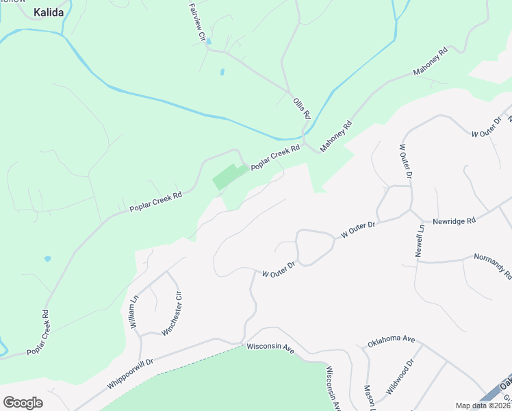 map of restaurants, bars, coffee shops, grocery stores, and more near 1134 West Outer Drive in Oak Ridge