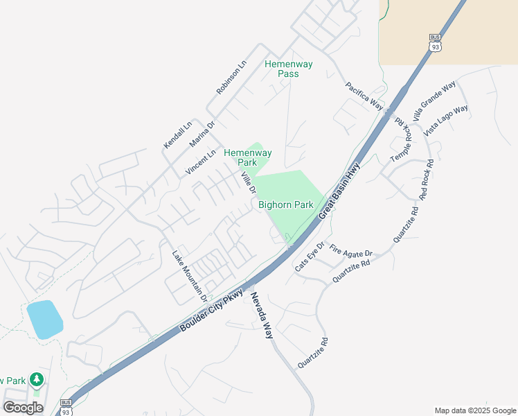map of restaurants, bars, coffee shops, grocery stores, and more near 180 Ville Drive in Boulder City