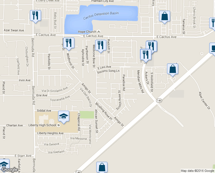 map of restaurants, bars, coffee shops, grocery stores, and more near 888 Eureka Falls Court in Henderson