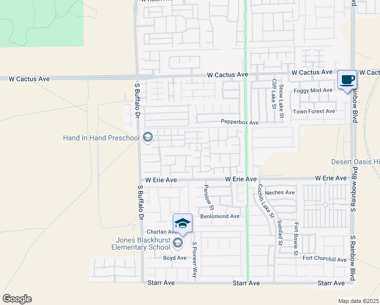 map of restaurants, bars, coffee shops, grocery stores, and more near 7582 Mallard Bay Avenue in Las Vegas
