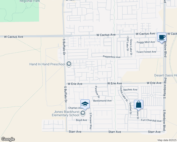 map of restaurants, bars, coffee shops, grocery stores, and more near 7582 Mallard Bay Avenue in Las Vegas