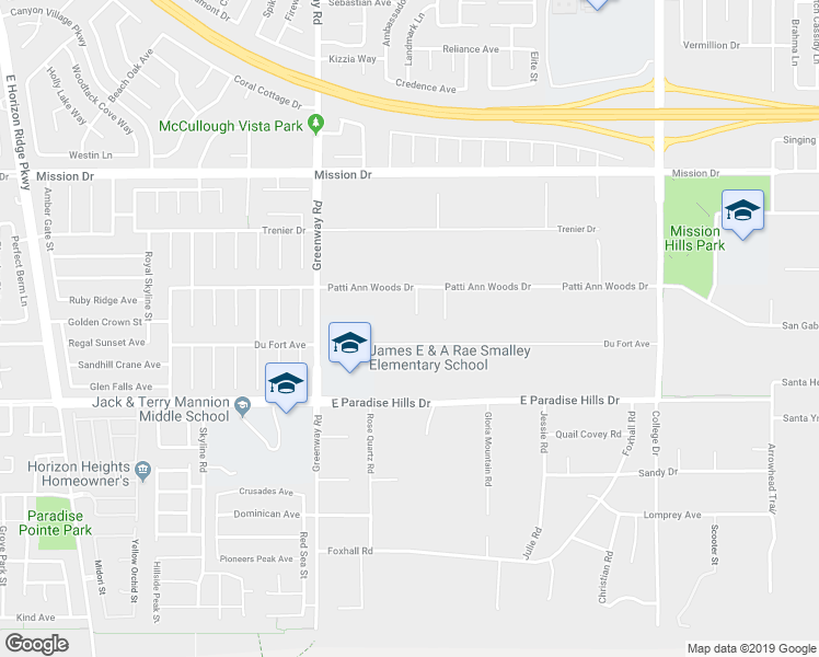 map of restaurants, bars, coffee shops, grocery stores, and more near 1065 Kratzer Circle in Henderson
