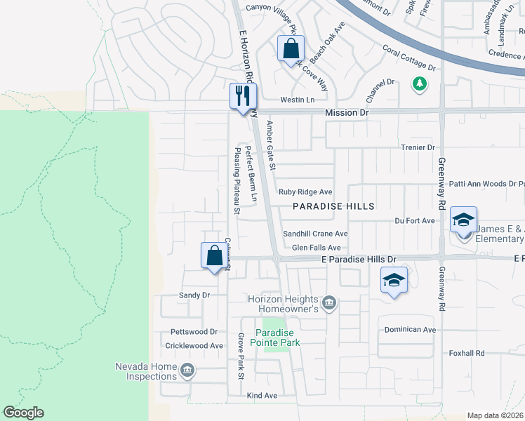 map of restaurants, bars, coffee shops, grocery stores, and more near 15 Imposing Knoll Avenue in Henderson