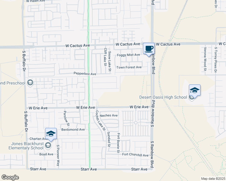 map of restaurants, bars, coffee shops, grocery stores, and more near 7181 Sunny Countryside Avenue in Las Vegas