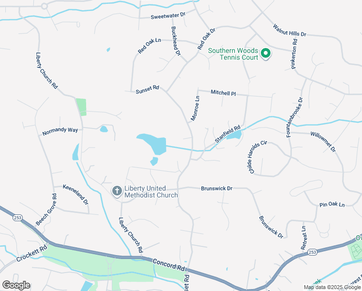 map of restaurants, bars, coffee shops, grocery stores, and more near 9649 Masonwood Lane in Brentwood