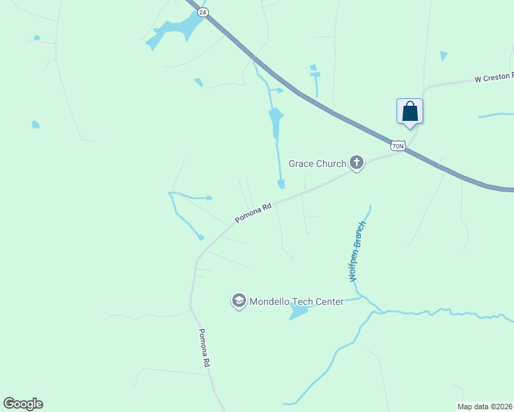 map of restaurants, bars, coffee shops, grocery stores, and more near 2919 Pomona Road in Crossville
