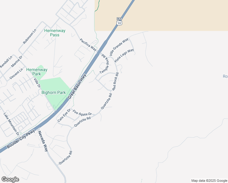 map of restaurants, bars, coffee shops, grocery stores, and more near 207 Red Rock Road in Boulder City
