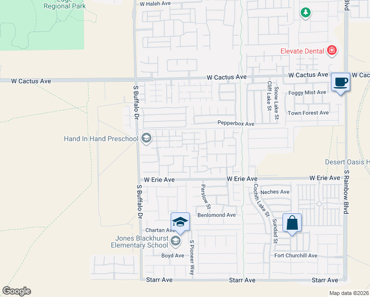map of restaurants, bars, coffee shops, grocery stores, and more near 7583 Wellfleet Bay Avenue in Las Vegas
