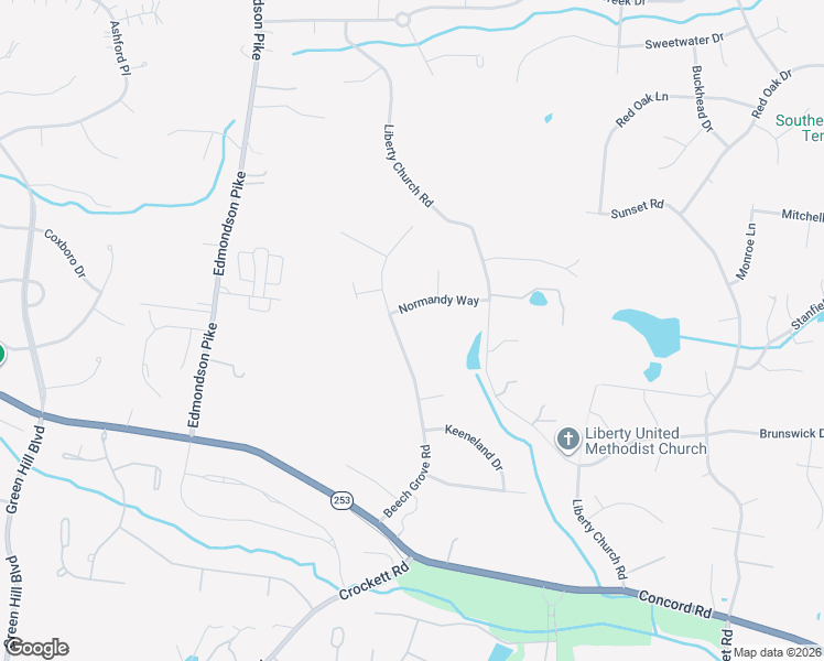 map of restaurants, bars, coffee shops, grocery stores, and more near 9555 Normandy Way in Brentwood