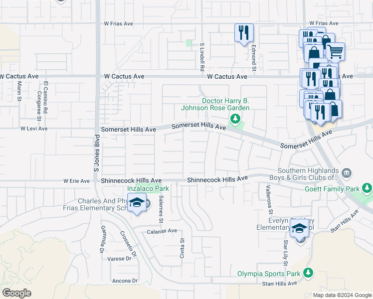 map of restaurants, bars, coffee shops, grocery stores, and more near 10738 Tapestry Winds Street in Las Vegas