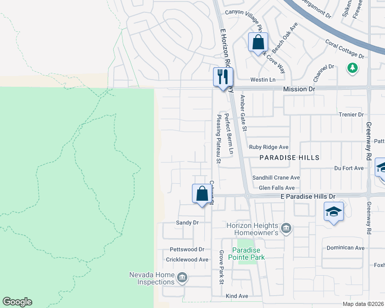 map of restaurants, bars, coffee shops, grocery stores, and more near 1037 White Willow Ct in Henderson