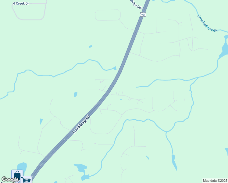 map of restaurants, bars, coffee shops, grocery stores, and more near 25 Green Bark Drive in Youngsville