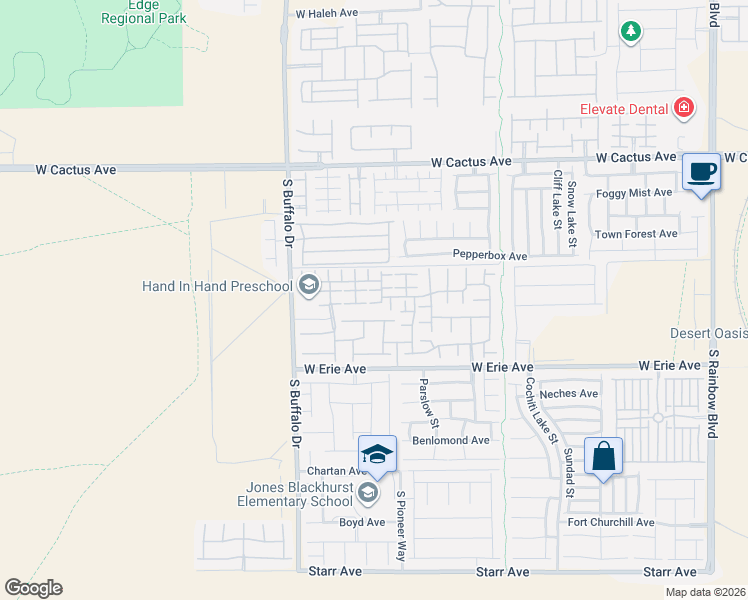 map of restaurants, bars, coffee shops, grocery stores, and more near 10769 Brewster Bay Street in Las Vegas