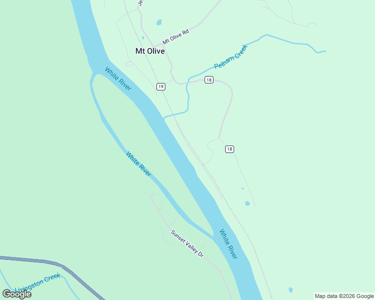 map of restaurants, bars, coffee shops, grocery stores, and more near County Road 18 in Calico Rock