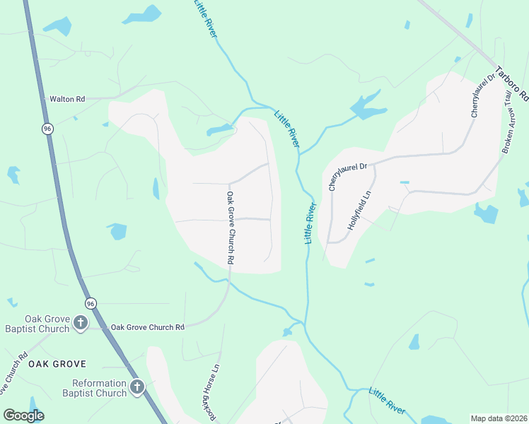 map of restaurants, bars, coffee shops, grocery stores, and more near 180 Rivers Edge Drive in Youngsville