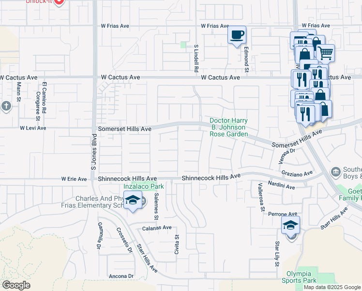 map of restaurants, bars, coffee shops, grocery stores, and more near 10732 Tapestry Winds Street in Las Vegas