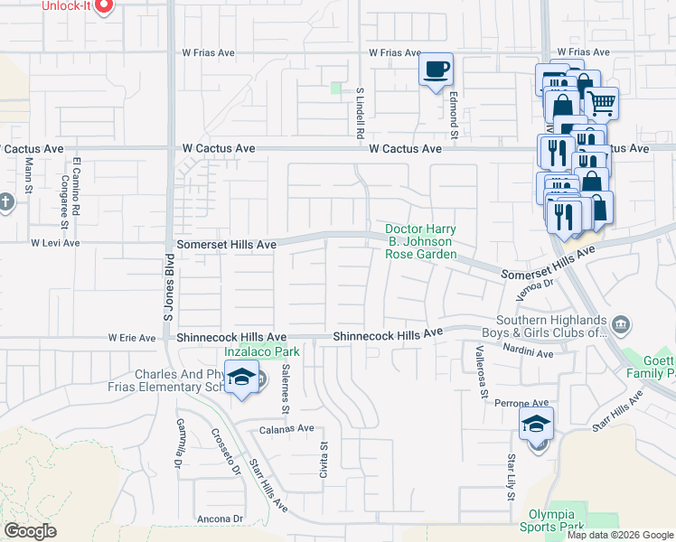 map of restaurants, bars, coffee shops, grocery stores, and more near 10726 Tapestry Winds Street in Las Vegas