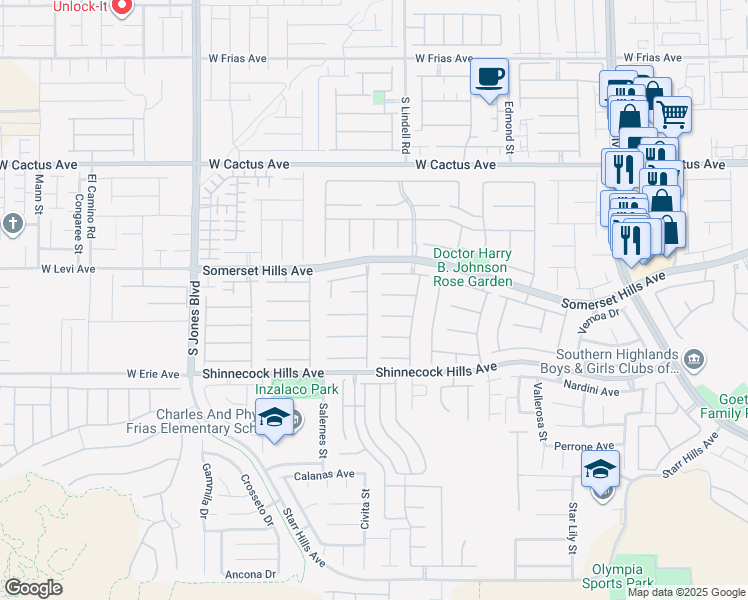 map of restaurants, bars, coffee shops, grocery stores, and more near 10726 Tapestry Winds St in Las Vegas