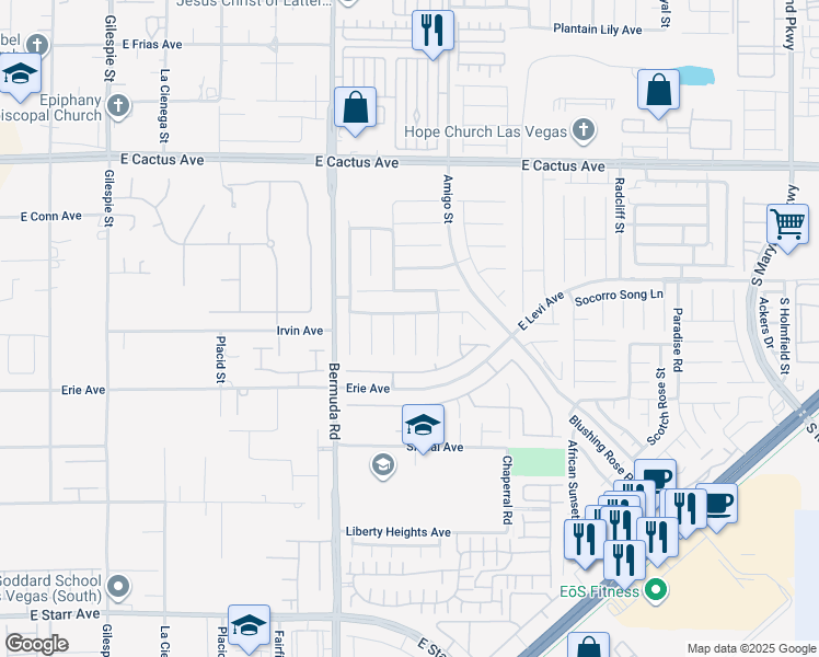 map of restaurants, bars, coffee shops, grocery stores, and more near 10787 Rising Smoke Ct in Las Vegas