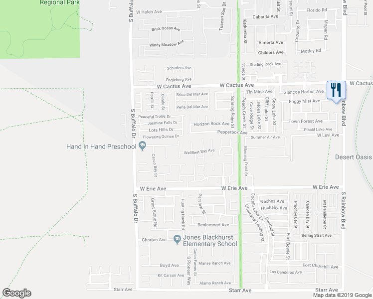 map of restaurants, bars, coffee shops, grocery stores, and more near 10735 Centerville Bay Court in Las Vegas