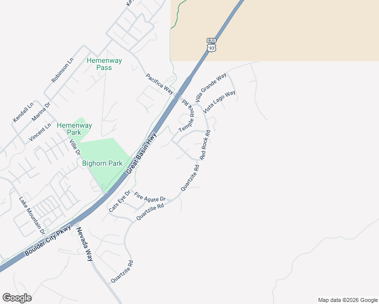 map of restaurants, bars, coffee shops, grocery stores, and more near 210 Red Rock Road in Boulder City