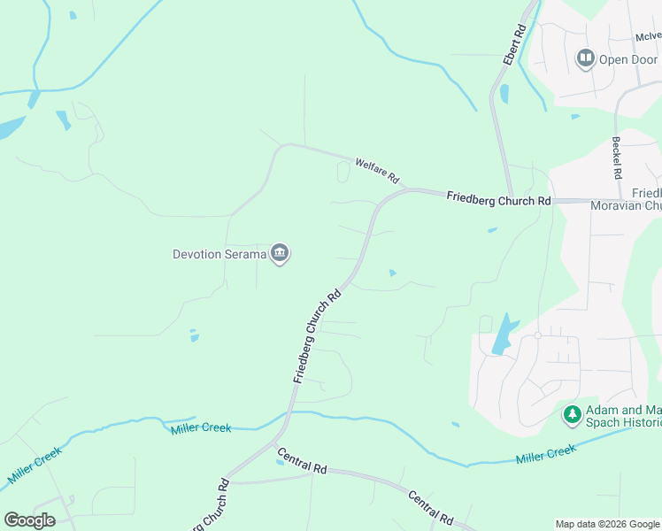 map of restaurants, bars, coffee shops, grocery stores, and more near 163 Ruth Court in Winston-Salem