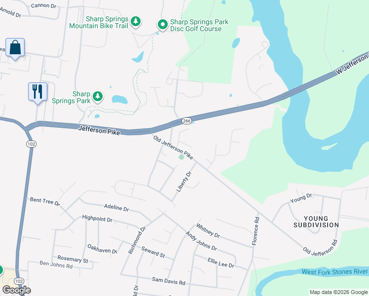 map of restaurants, bars, coffee shops, grocery stores, and more near 202 Caroline Lee Drive in Smyrna