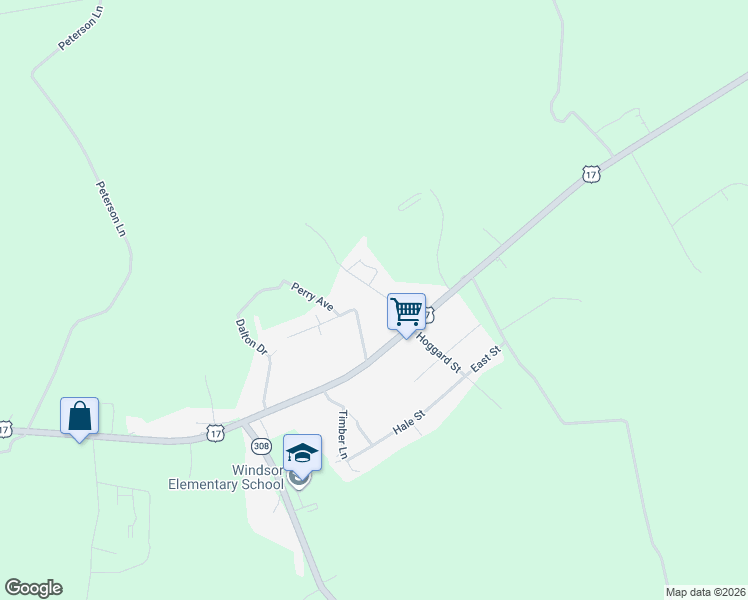 map of restaurants, bars, coffee shops, grocery stores, and more near 111 Pintail Dr in Windsor