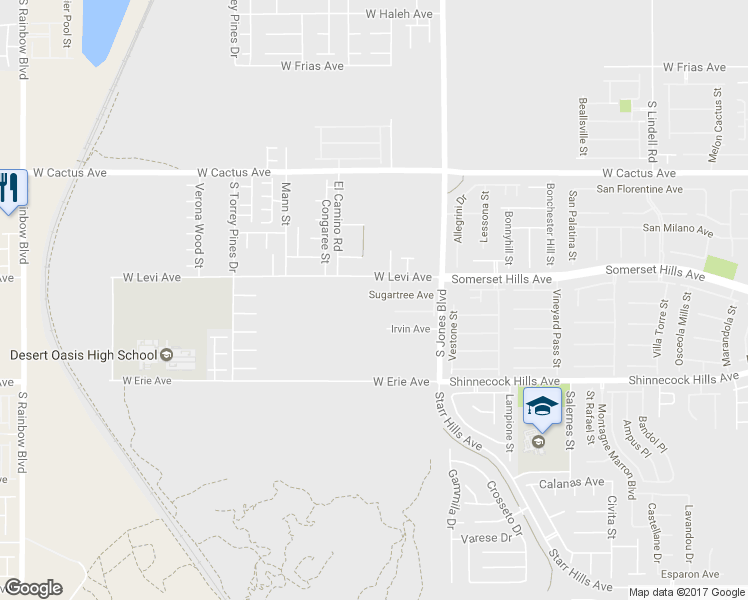 map of restaurants, bars, coffee shops, grocery stores, and more near 6229 Sugartree Ave in Las Vegas