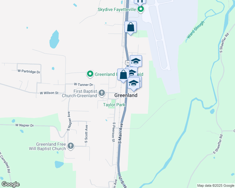 map of restaurants, bars, coffee shops, grocery stores, and more near in Greenland