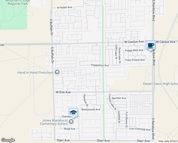 map of restaurants, bars, coffee shops, grocery stores, and more near 10767 Henesco Bay Street in Las Vegas
