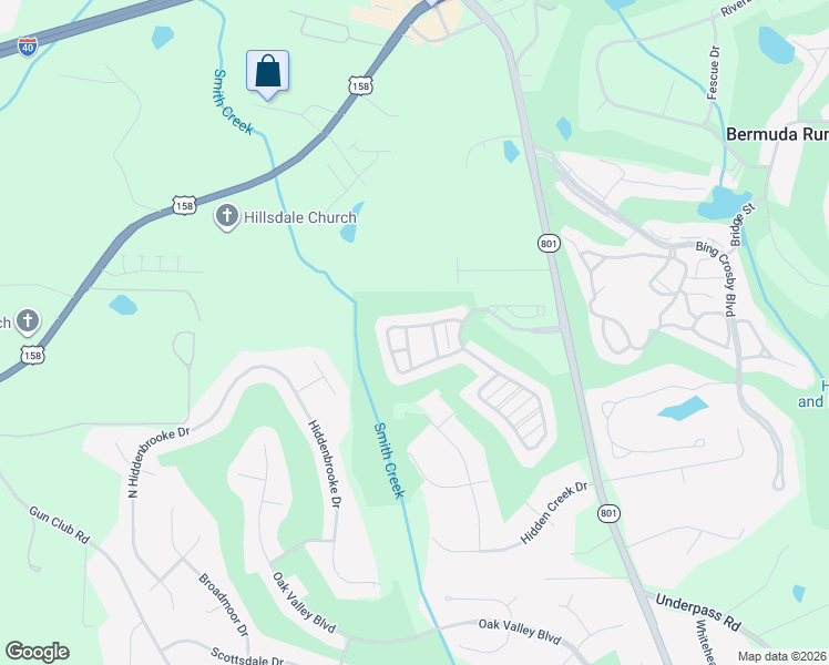 map of restaurants, bars, coffee shops, grocery stores, and more near 114 Sycamore Park Drive in Bermuda Run